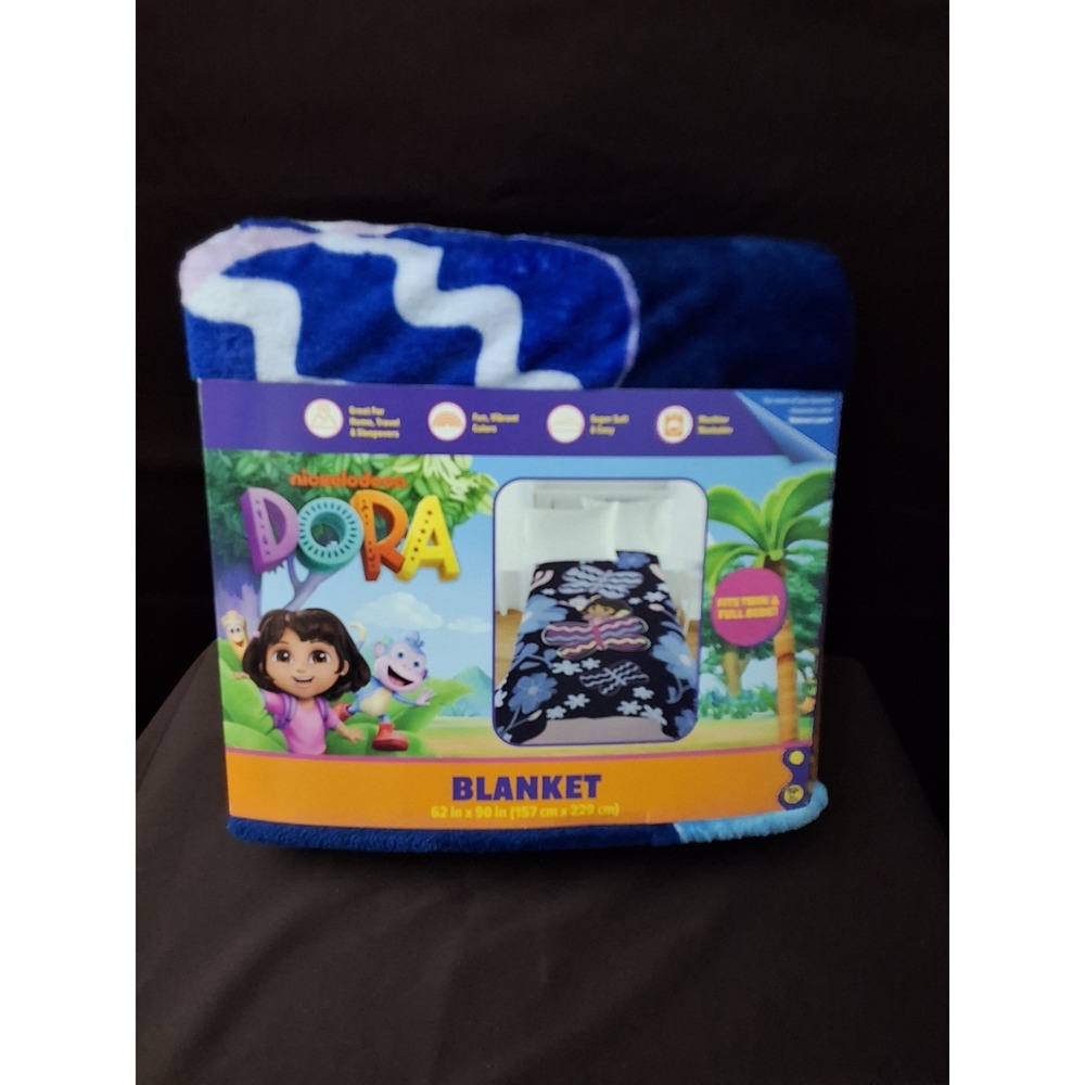 Nickelodeon  Dora The Explorer Blanket 62"x 92" New In Packaging‎